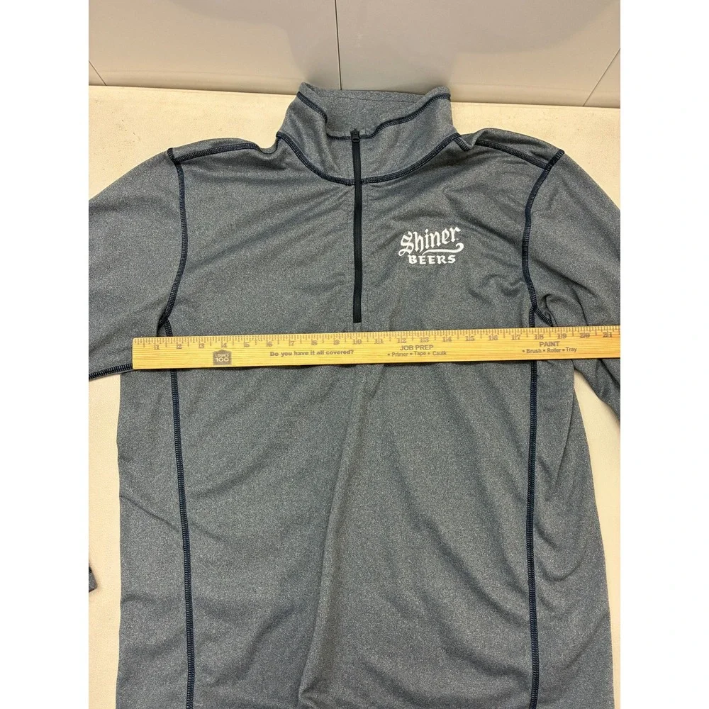 The North Face Shiner Beers Gray Quarter Zip Pullover Mens Large Heathered
